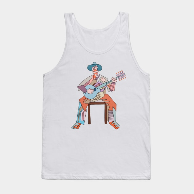 Guitar Guy Tank Top by RoseOfCorn